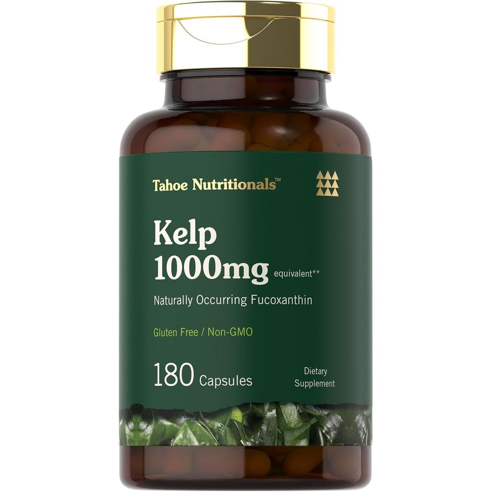 Tahoe Nutritionals Kelp Supplement 180 capsules bottle front view
