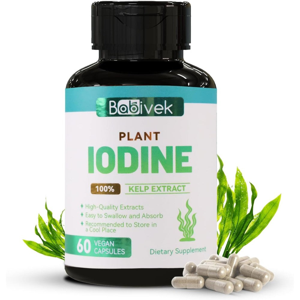 Babivek Iodine Supplement and Sea Vegetable Complex front bottle view