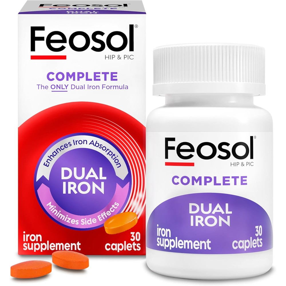 Feosol Complete Iron Supplement Bifera bottle front view for high absorption
