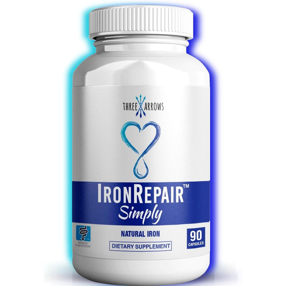 Three Arrows Nutra Iron Repair Simply bottle front view premium imported iron supplement