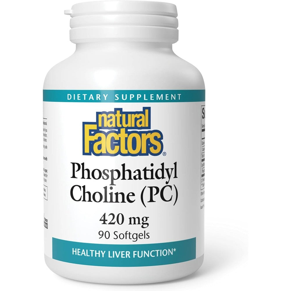 Natural Factors Phosphatidyl Choline 420mg supplement bottle front view