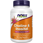 Now Foods Choline and Inositol 500 milligrams supplement bottle front view