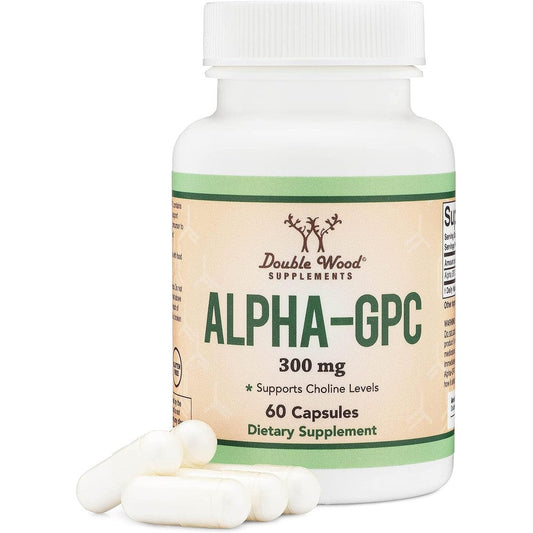 Double Wood Supplements Alpha GPC Choline front bottle view