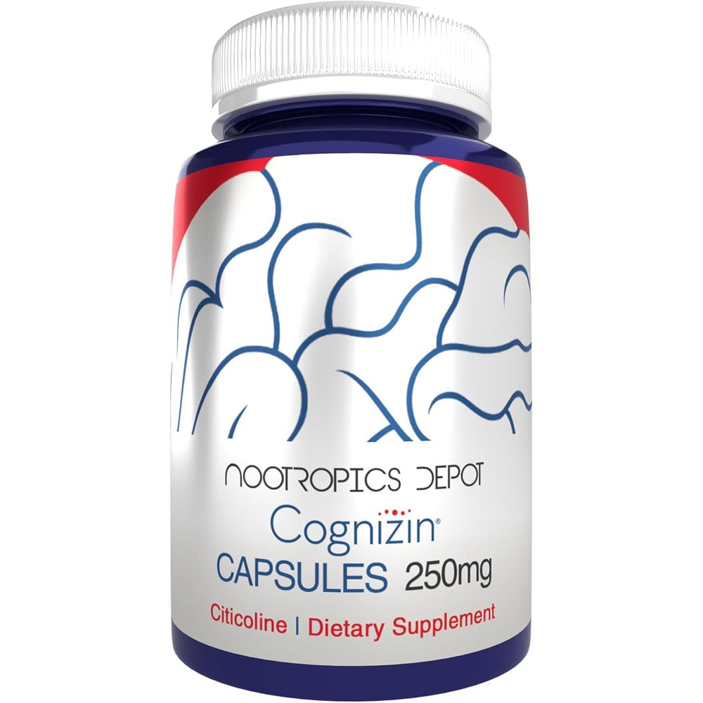 Nootropics Depot Cognizin Citicoline 250mg capsules bottle front view