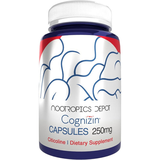 Nootropics Depot Cognizin Citicoline 250mg capsules bottle front view
