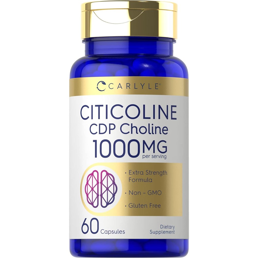 Carlyle Citicoline CDP Choline 1000mg front view