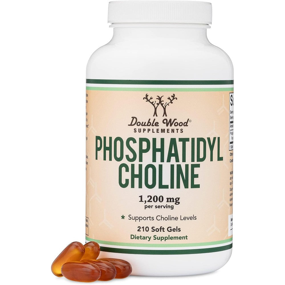 Double Wood Supplements Phosphatidylcholine 1200mg front view label