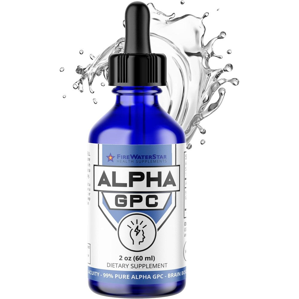 Firewaterstar Alpha GPC 300mg liquid bottle front view