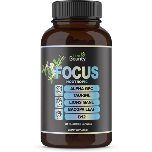 Inner Bounty Focus 14-in-1 Nootropic Supplement front view