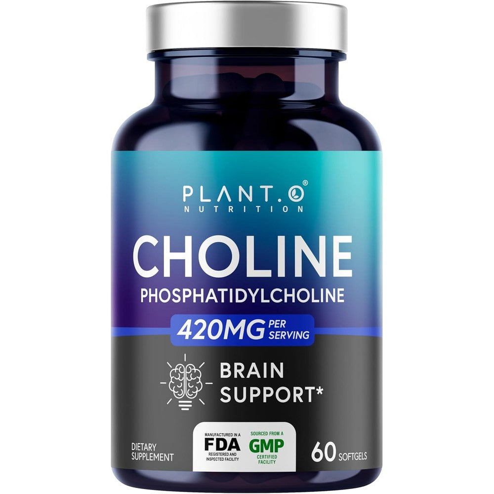 Plant.O Nutrition Choline Phosphatidylcholine front view bottle