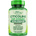 Great Billiom Citicoline CDP Choline 1000mg front view bottle