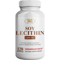 HEALTH LFE Soy Lecithin 1200mg high potency softgels front bottle view for brain health