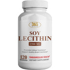 HEALTH LFE Soy Lecithin 1200mg high potency softgels front bottle view for brain health