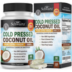 BioSchwartz Organic Coconut Oil Capsules front view bottle packaging