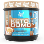 Bpi Sports Keto Bomb coffee creamer front view container