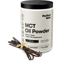 Perfect Keto vanilla MCT oil powder front container view