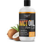 Intentionally Bare organic pure c8 mct oil front view bottle