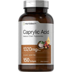 Horbäach Caprylic Acid 1320 Milligrams 150 Softgels front product bottle view