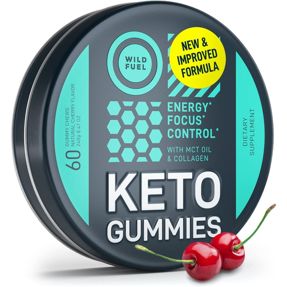 Wild Fuel keto gummies bottle front view packaging