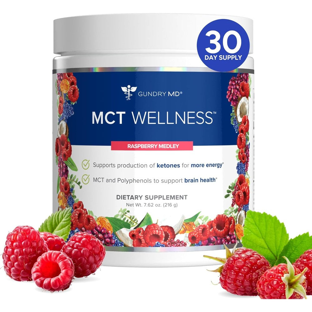 Gundry MD MCT Wellness Raspberry Medley front view container