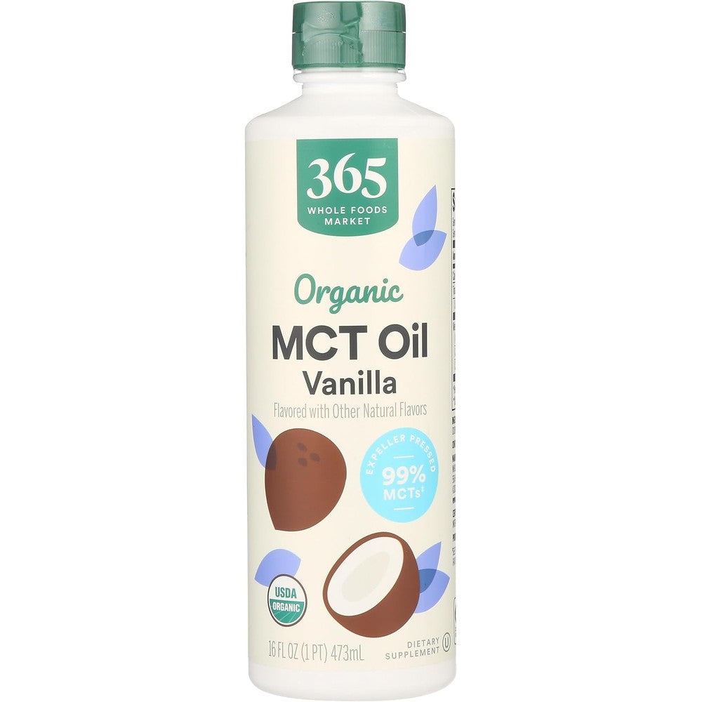 365 by Whole Foods Market Organic Vanilla MCT Oil front view