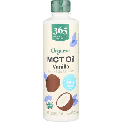 365 by Whole Foods Market Organic Vanilla MCT Oil front view