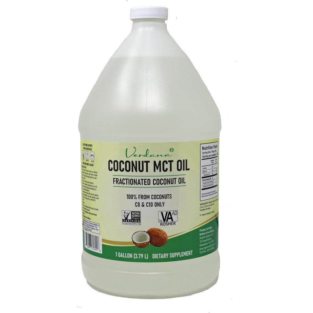 Verdana Coconut Mct Oil bottle front view for keto diet