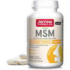 Jarrow Formulas MSM 1000 mg veggie capsules front bottle view