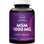 MRM Nutrition MSM 1000mg front view bottle packaging supplement