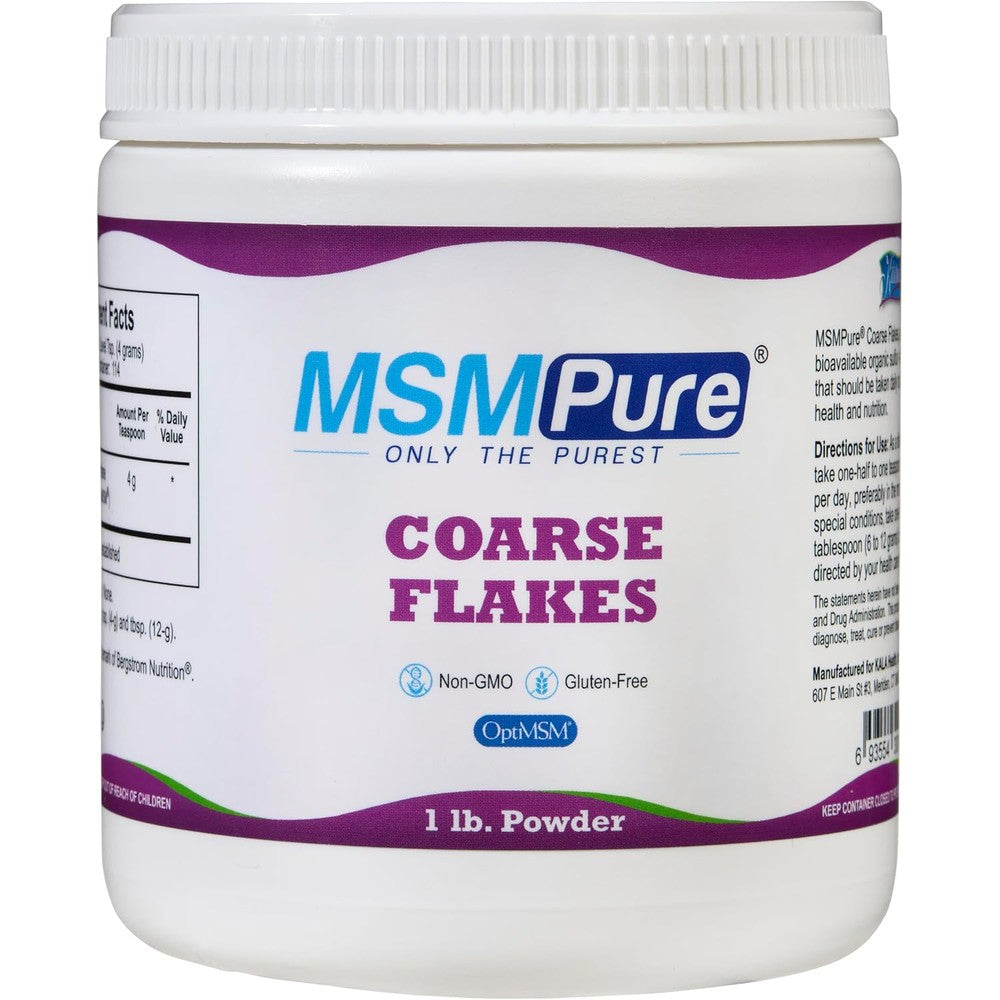 Kala Health MSMPure Coarse Powder Flakes front view container