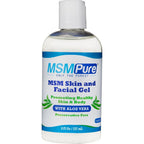 Kala Health MSMPure skin and facial gel front view showing packaging and size