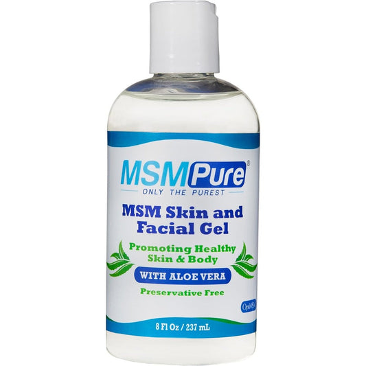 Kala Health MSMPure Skin and Facial Gel front view bottle for radiant skin care