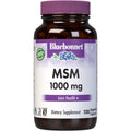 Bluebonnet Nutrition MSM 1000 mg vegetable capsules front view supplement bottle