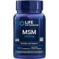 Life Extension methylsulfonylmethane supplement bottle front view