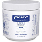 Pure Encapsulations MSM Powder front view of the supplement container.