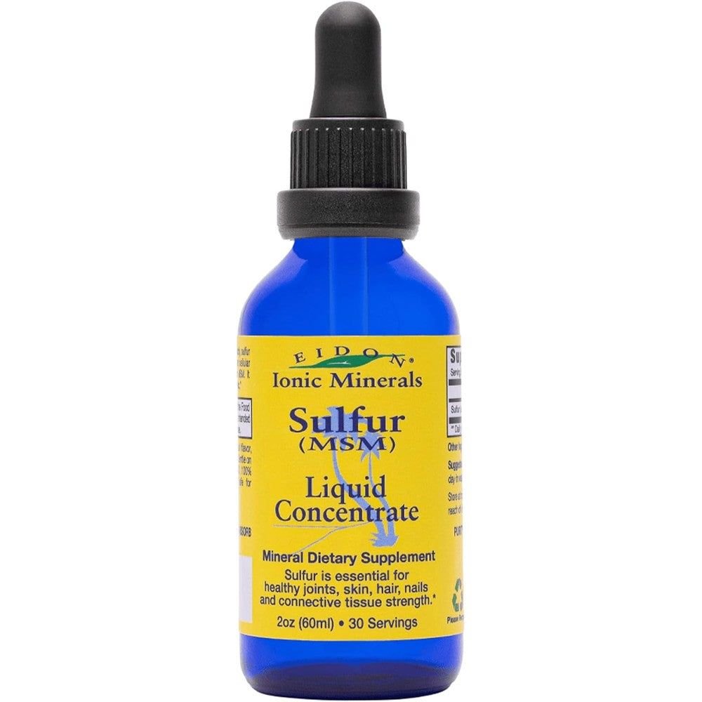 Eidon Ionic Minerals sulfur liquid concentrate dropper bottle front view
