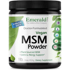 Emerald Labs Vegan MSM Powder 16 Ounce front view