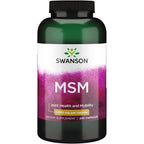 Swanson TruFlex MSM 1000mg Capsules front view bottle
