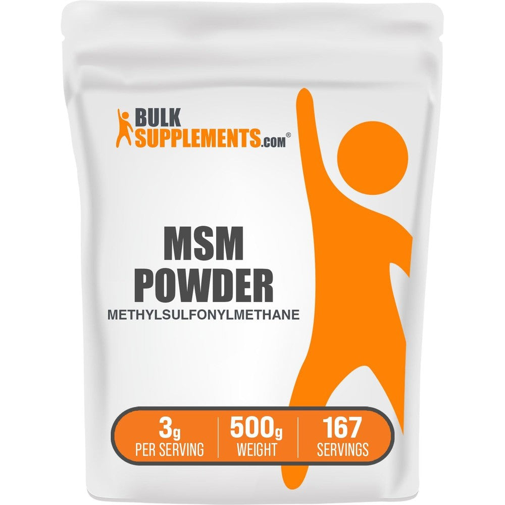BulkSupplements MSM Powder front view packaging