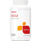 Gnc Msm 1000mg capsule bottle front view supplement