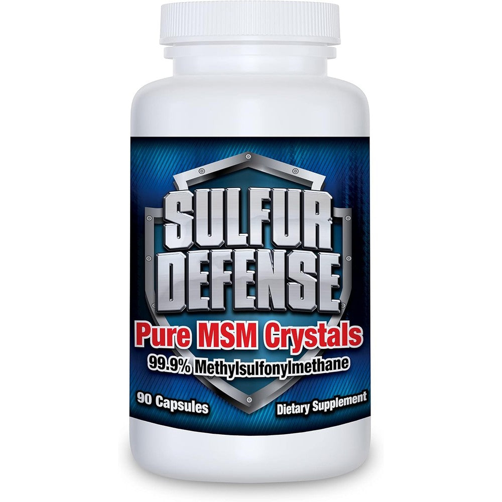 7 Lights Sulfur Defense OptiMSM 90 Capsules front view bottle