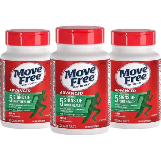 Move Free Schiff Advanced joint support tablets front view bottle packaging