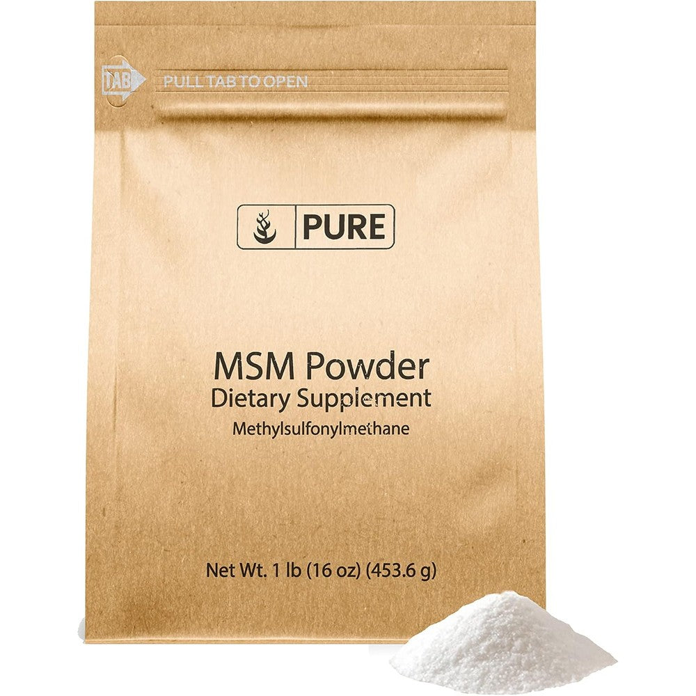 Pure Original Ingredients MSM Powder front view packaging