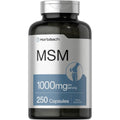 Horbäach MSM 1000mg supplement bottle front view showcasing capsule count