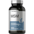 Horbäach MSM 2000mg capsules bottle front view joint supplement