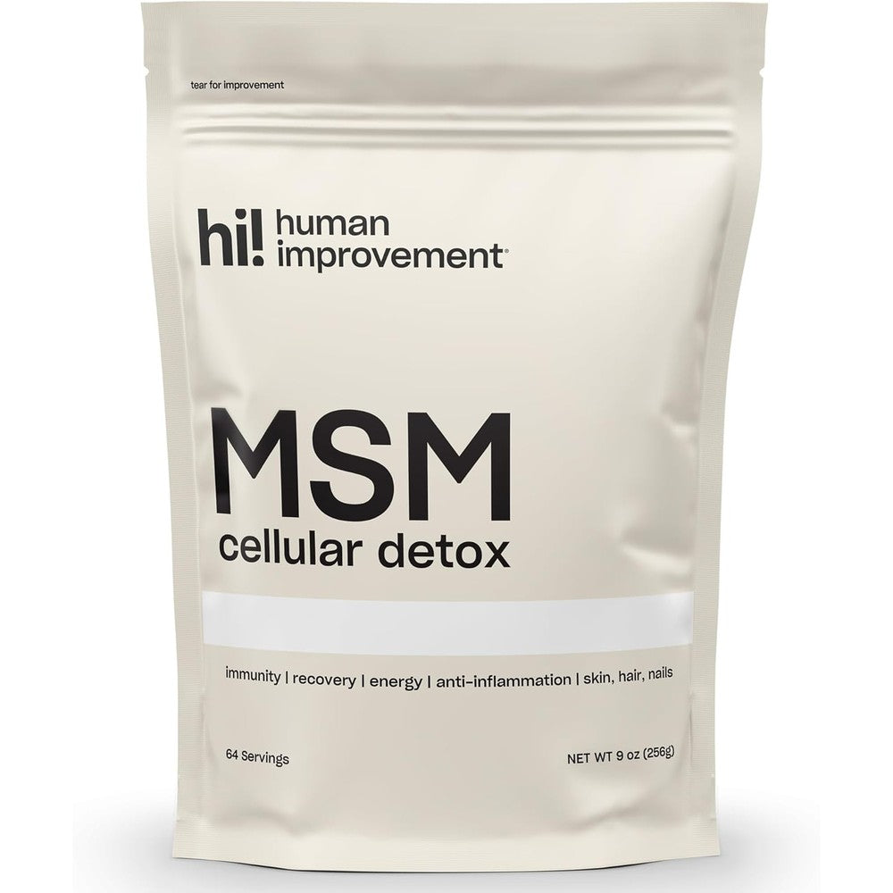 Human Improvement Pure MSM Powder 240g front pouch view