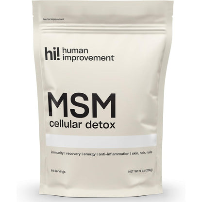 Human Improvement Pure MSM Powder 240g front pouch view
