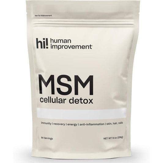 Human Improvement Pure MSM Powder 240g front pouch view