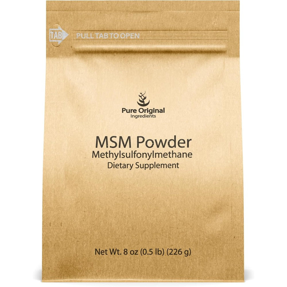Pure Original Ingredients MSM powder pouch front view