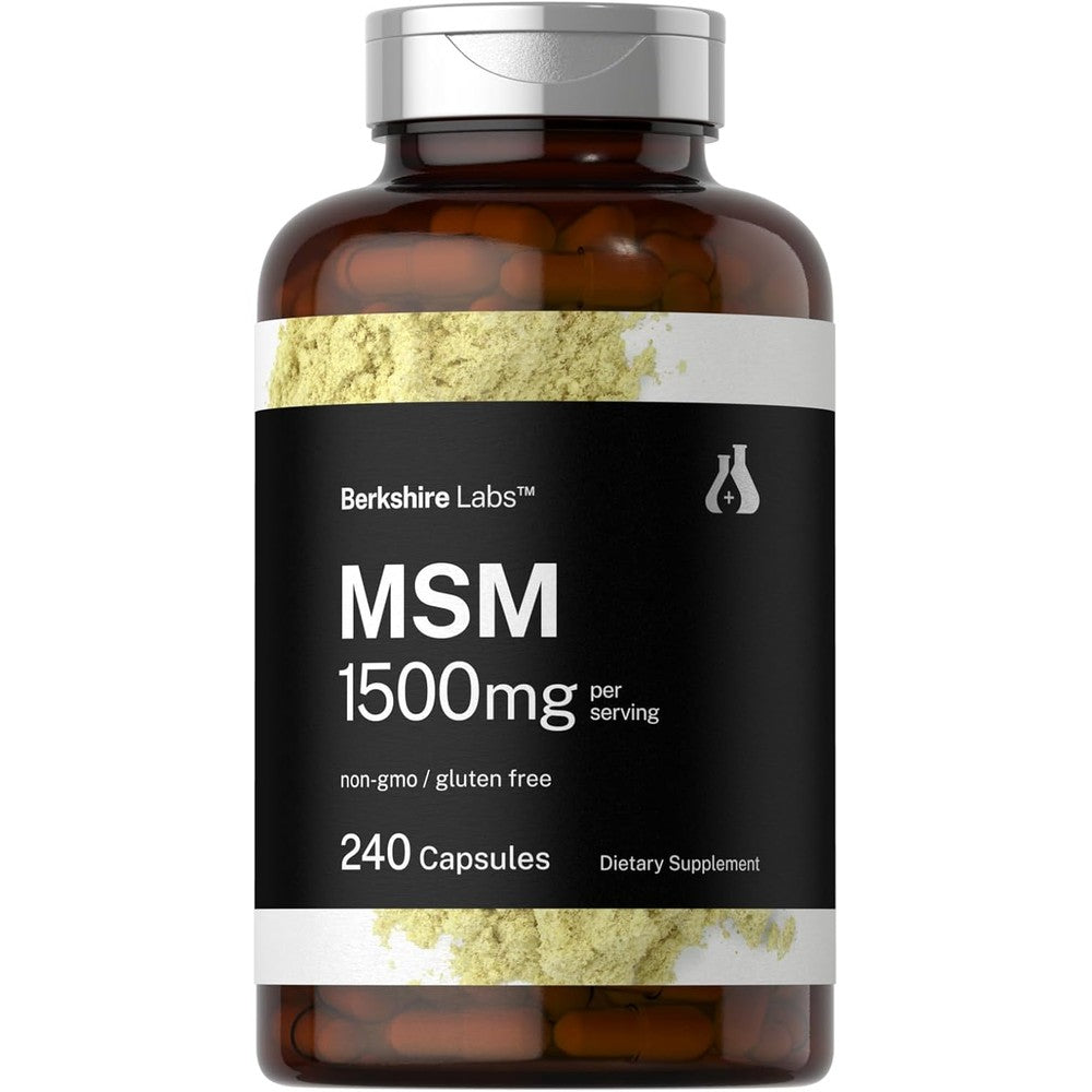 Horbaach MSM 1500mg joint support bottle front view